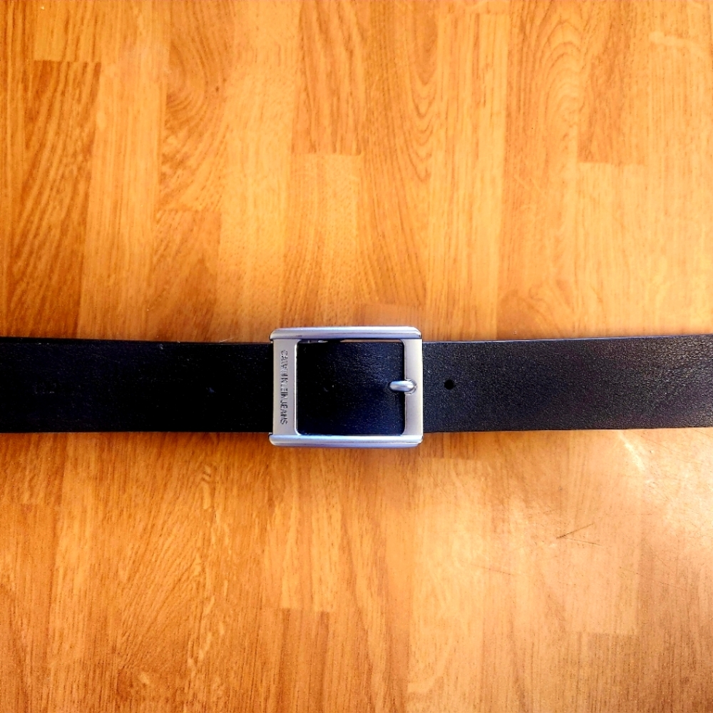 Calvin Klein Men's Black Belt, Size 30